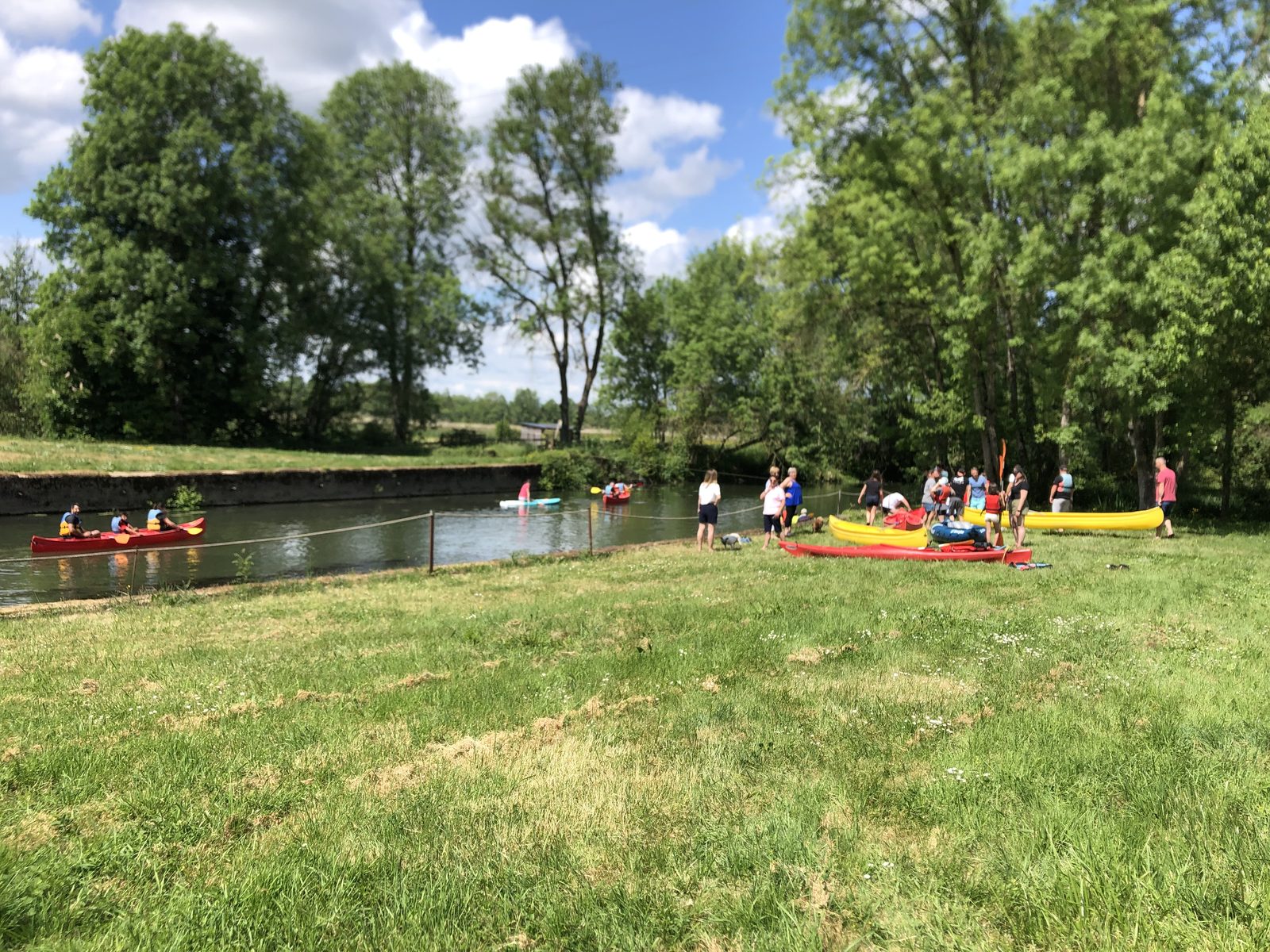 Canoeing on the Loir
