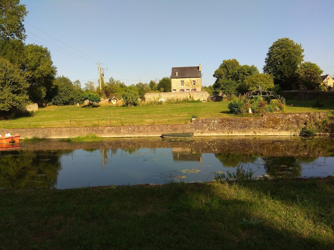 View over the Loir and its banks