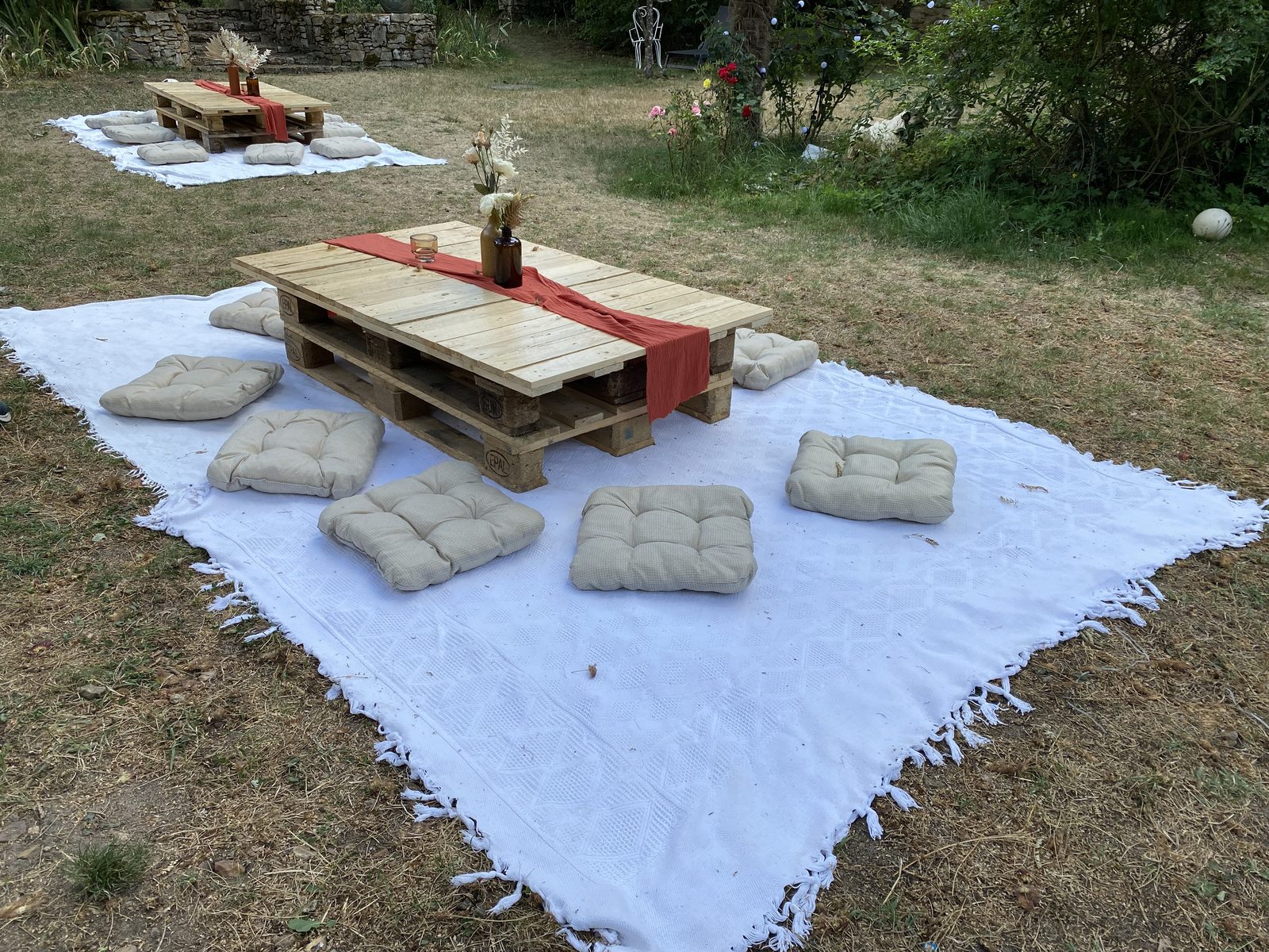 Lounge corner in the garden